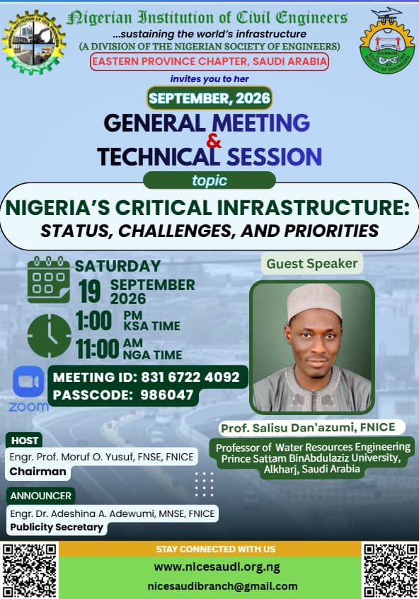 SEPTEMBER 2026 GENERAL MEETING & TECHNICAL SESSION