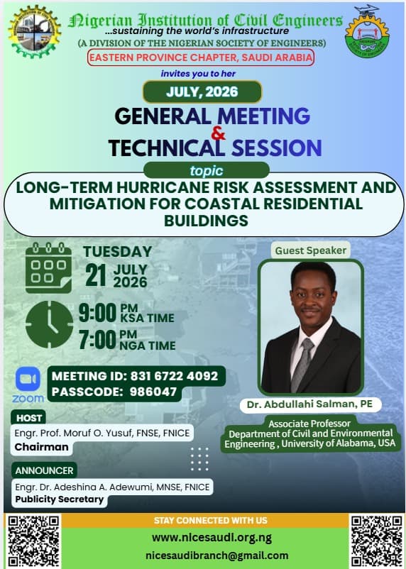 JULY 2026 GENERAL MEETING & TECHNICAL SESSION